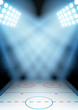 Background for posters night ice hockey stadium