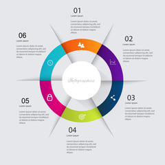 Wall Mural - Infographics elements in modern flat business style. Can be used