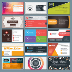 Wall Mural - Set of Modern Creative Business Card Templates