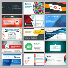 Wall Mural - Set of Modern Creative Business Card Templates