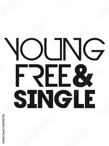 Young Free And Single Text Logo Design Buy This Stock Illustration And Explore Similar Illustrations At Adobe Stock Adobe Stock