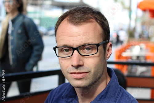 Handsome 40 Year Old Man With Eyegles This Stock Photo And Handsome 40 Year Old Man With Eyegles