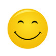 Modern yellow laughing happy smile