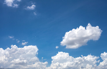 Blue sky and cloud background