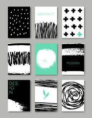 Poster - hand drawn greeting cards collection