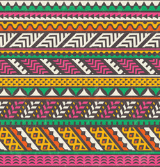 Wall Mural - colorful ethnic print. vector seamless background.