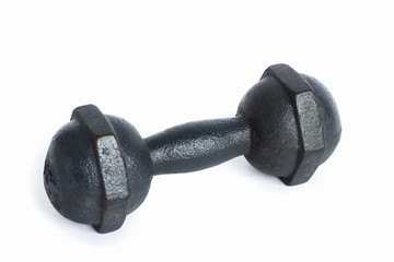 Dumbbell isolated white background