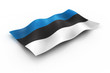Estonia flag consisting of cubes