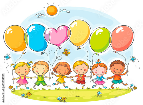 Kids with Balloons