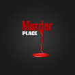 murder blood design background