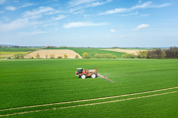 Poster - Aerial view of the tractor