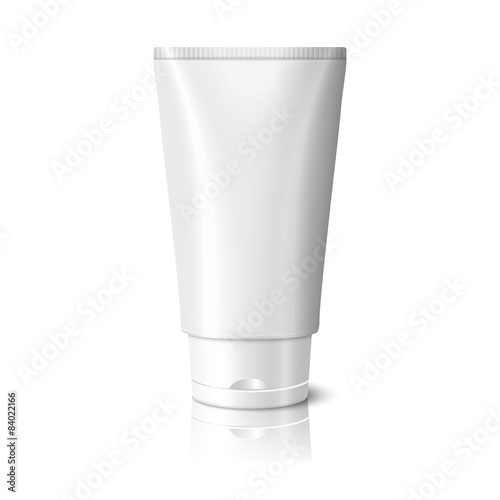 Fotografie, Obraz Blank white realistic tube for cosmetics, cream, ointment