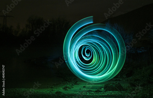 Plakat LED-Spirale
