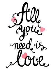 Wall Mural - All you need is love