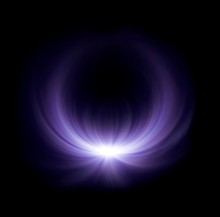 Half Ring Purple Lens Flare Glow