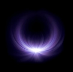half ring purple lens flare glow