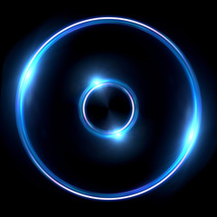 Wall Mural - Lens ring flares double circle