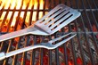 Hot Charcoal Grill With BBQ Tools