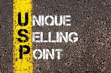 Wall Mural - Business Acronym USP as UNIQUE SELLING POINT