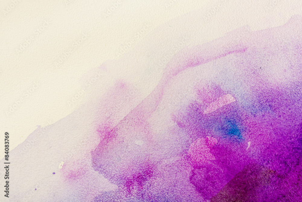 Watercolor texture on paper close-up