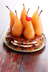 Sticker - cake with whole pears