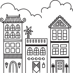  building line art