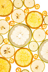 Wall Mural - citrus fruits background