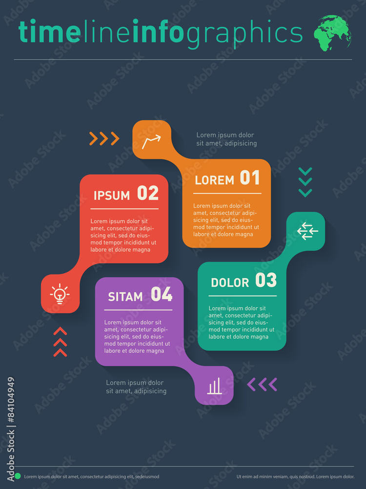Vector infographic. Web Template for diagram. Business concept w Stock ...