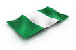 Flag of Nigeria. 3d.