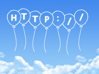 Sticker - Cloud shaped as http Message