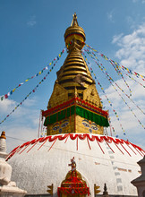 Ancient Stupa Swayambhunath In Katmandu