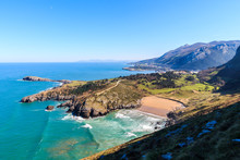 View Of The Beach Of Sonabia, In Castro Urdiales, Spain