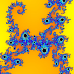 Wall Mural - fractal floral pattern