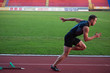 Athletic man start