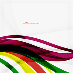 Poster - Rainbow color wave stripes