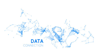Abstract network connection background