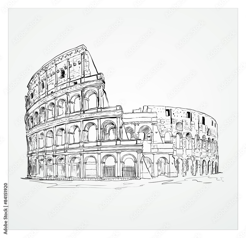 Colosseum - obrazy, fototapety, plakaty 
