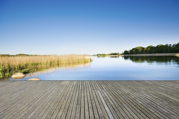 Wall Mural - Wooden jetty