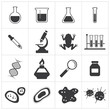 © kaisorn - chemistry and biology icon set