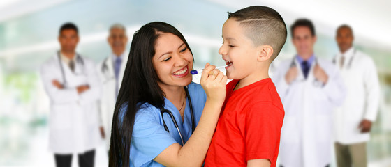 Wall Mural - Doctors and Nurse