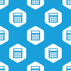 Poster - calculator hexagon pattern