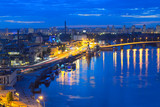 Fototapeta Na sufit - Night panorama of Kiev