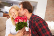 © Monkey Business - Couple Celebrating Valentines Day