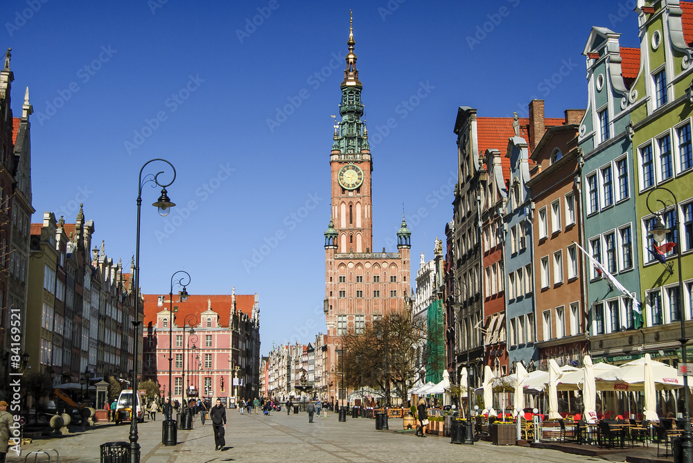 Obraz na płótnie Gdańsk, Stare Miasto w salonie