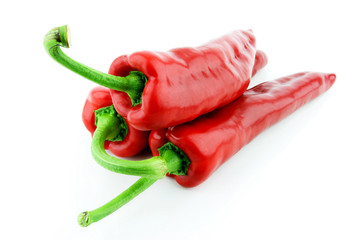 Red sweet pointy peppers(capsicum)