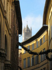 Canvas Print -  Siena, view of the city centre