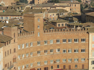 Canvas Print - Siena, city centre