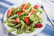 Salat mit Spargel und Erdbeeren 