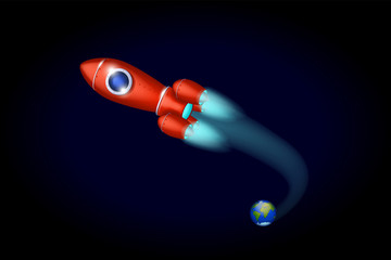 Wall Mural - space ship 5