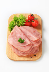 Canvas Print - Thinly sliced ham